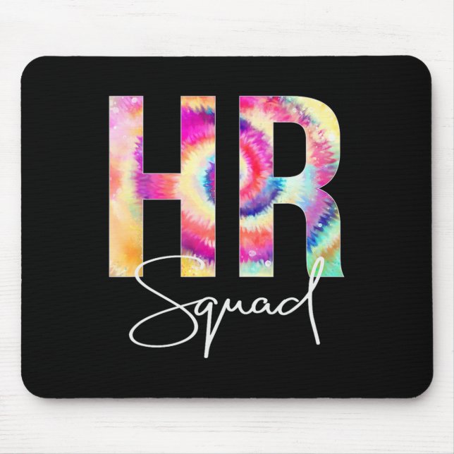 HR Squad Tie Dye Back To School women appreciation Mouse Pad (Front)