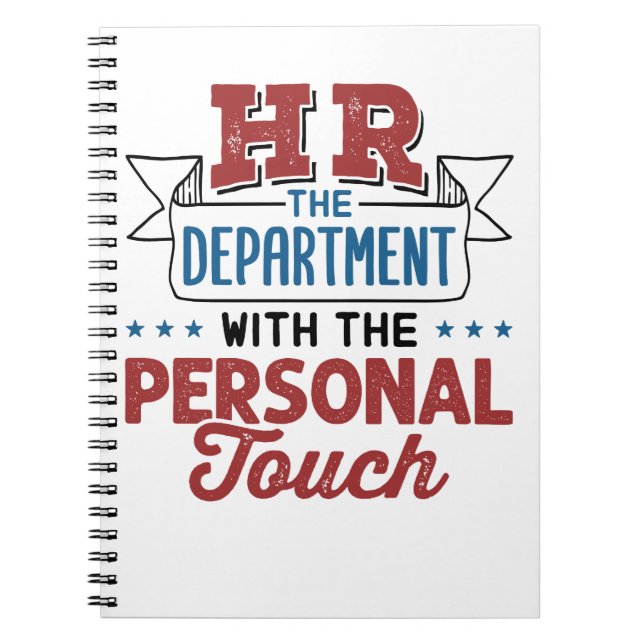 HR The Department with the Personal Touch Notebook (Front)