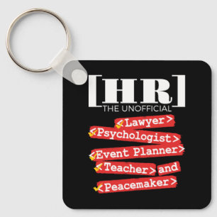 HR Unofficial Funny Human Resources Staff Key Ring