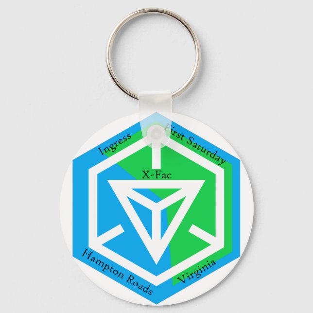 HR VA X-Fac Round keychain (Front)