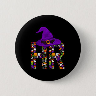 Hr Witch Human Resources Pumpkin Halloween Costume 6 Cm Round Badge