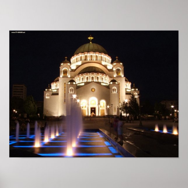 Hram Svetog Save Beograd Srbija Poster (Front)