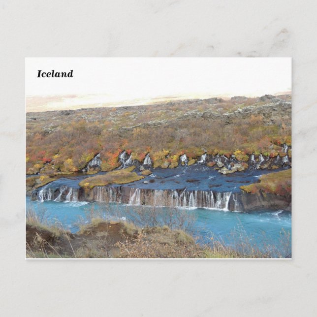 Hraunfossar, Iceland (A) Postcard (Front)