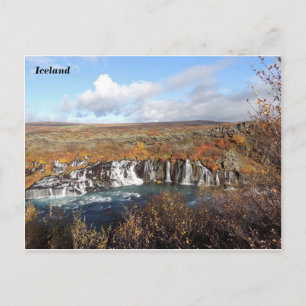 Hraunfossar, Iceland (B) Postcard
