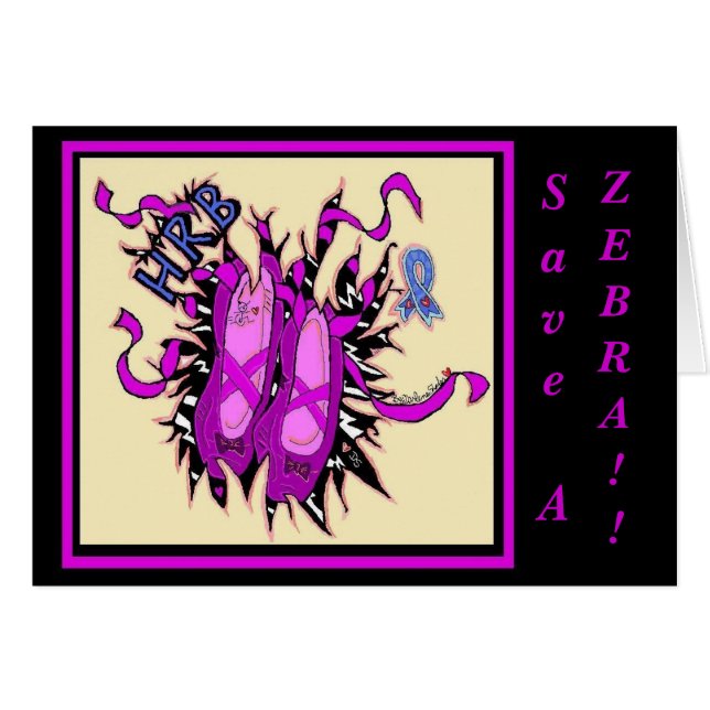 HRB Balleria Shoes with Zebra Strips (Front Horizontal)