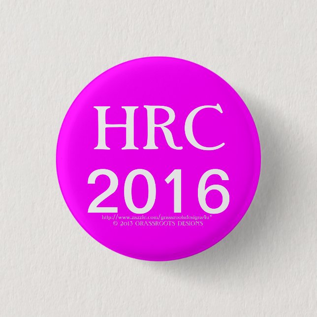 HRC 2016 Hillary Rodham Clinton Buttons (Front)