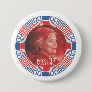HRC for NYC 2017 7.5 Cm Round Badge