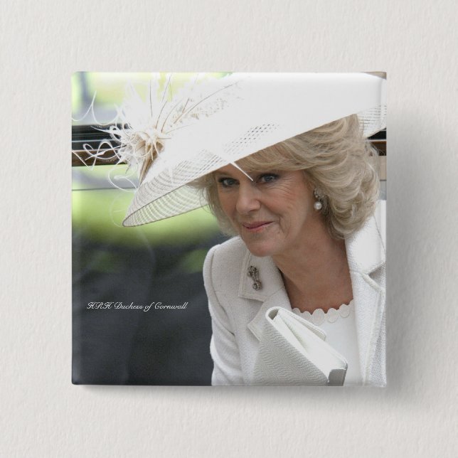 HRH Duchess of Cornwall 15 Cm Square Badge (Front)