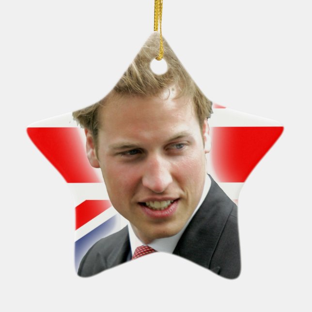 HRH Duke of Cambridge - Stunning! Ceramic Ornament (Back)