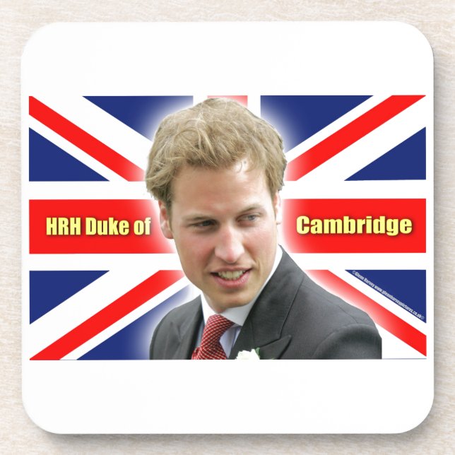 HRH Duke of Cambridge - Stunning! Coaster (Front)