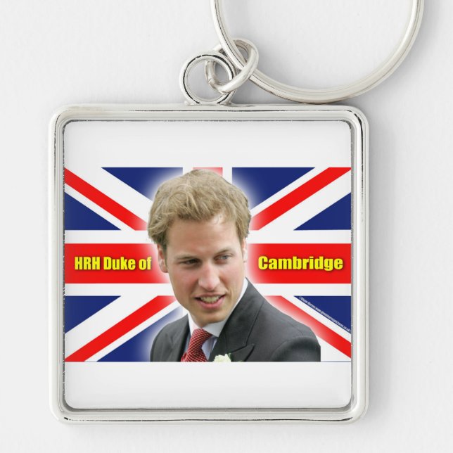 HRH Duke of Cambridge - Stunning! Key Ring (Front)