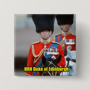 HRH Duke of Edinburgh 15 Cm Square Badge