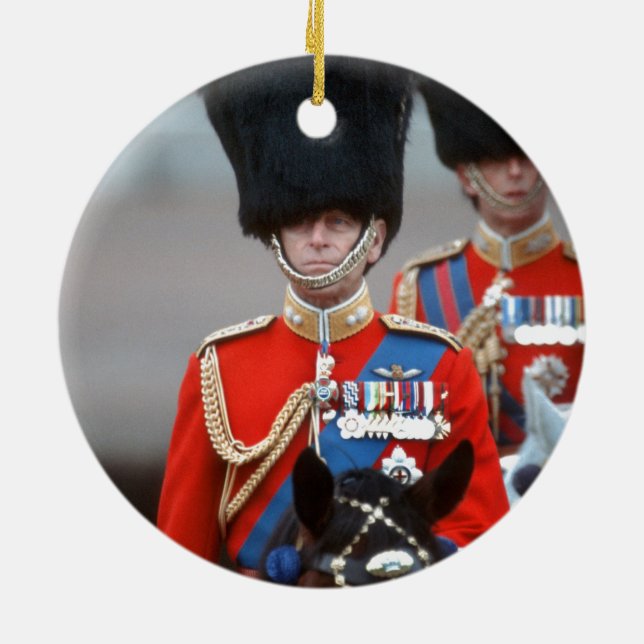 HRH Duke of Edinburgh Ceramic Tree Decoration (Back)