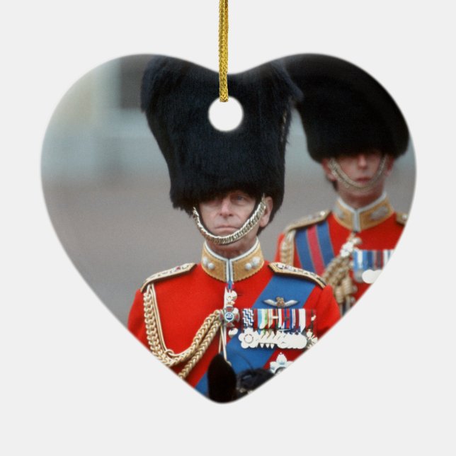 HRH Duke of Edinburgh Ceramic Tree Decoration (Back)