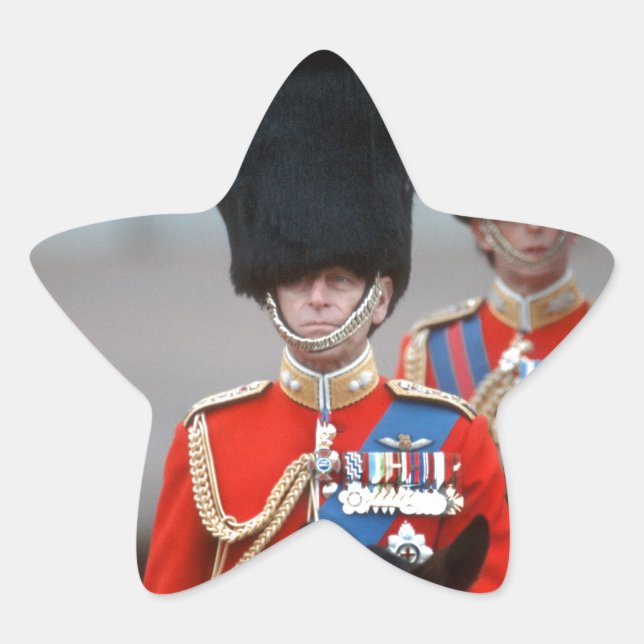 HRH Duke of Edinburgh Star Sticker (Front)