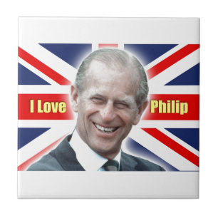 HRH Duke of Einburgh - I love Philip Ceramic Tile