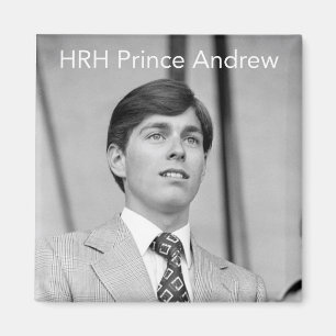 HRH Prince Andrew 1976 Magnet