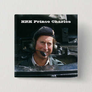 HRH Prince Charles 15 Cm Square Badge