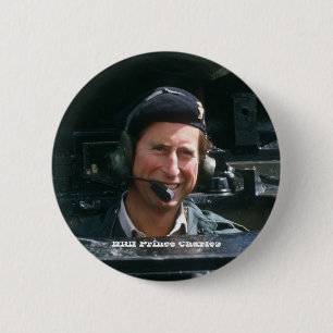 HRH Prince Charles 6 Cm Round Badge