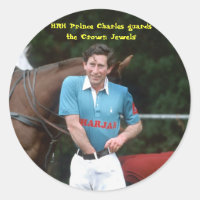 HRH Prince Charles guards the 'Crown Jewels'