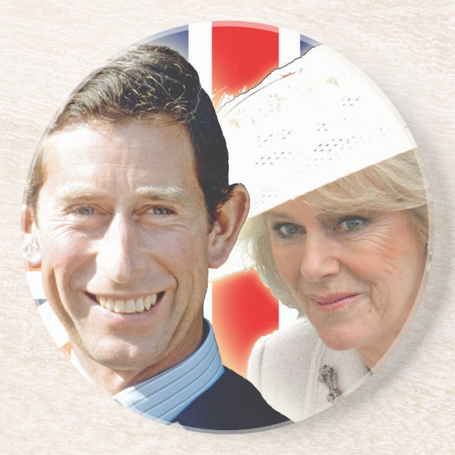 HRH Prince Charles & HRH Duchess of Cornwall Coaster (Front)