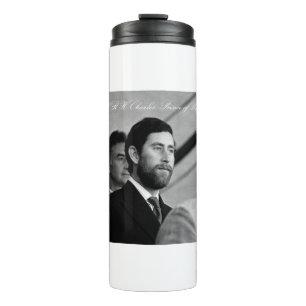 HRH Prince Charles with Beard Badminton 1976 Thermal Tumbler