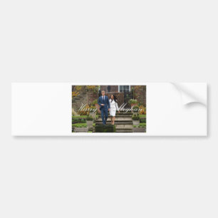 HRH Prince Harry and Meghan Markle Royal Wedding Bumper Sticker