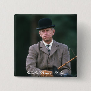 HRH Prince Philip Windsor 1980 15 Cm Square Badge
