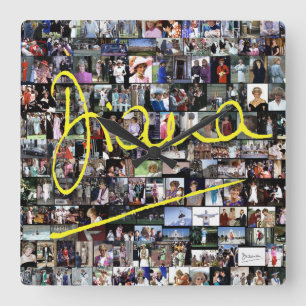HRH Princess Diana - All the photos! Square Wall Clock