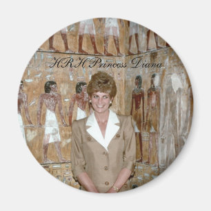 HRH Princess Diana Egypt 1992 Magnet