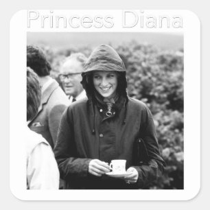 HRH Princess Diana Scotland Square Sticker