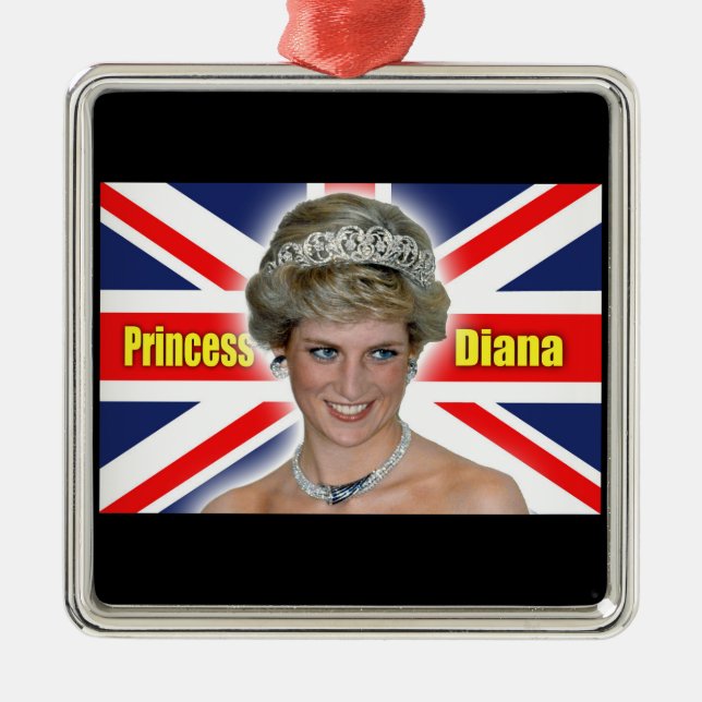 HRH Princess Diana Stunning! Metal Tree Decoration (Front)