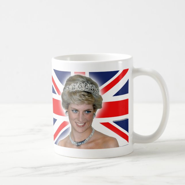 HRH Princess Diana Union Jack Coffee Mug (Right)