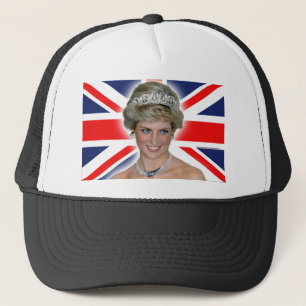 HRH Princess Diana Union Jack Trucker Hat