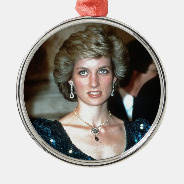 HRH Princess Diana Vienna 1986 Metal Ornament (Front)
