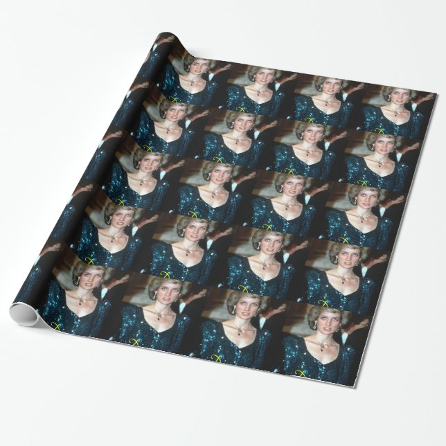 HRH Princess Diana Vienna 1986 Wrapping Paper (Unrolled)
