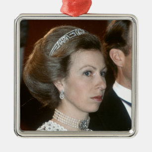 HRH Princess Royal Xmas Metal Ornament