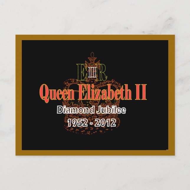 HRH Queen Elizabeth Diamond Jubilee postcard (Front)