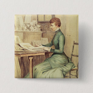 HRH The Princess of Wales 15 Cm Square Badge
