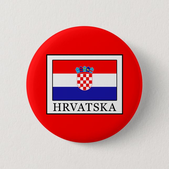 Hrvatska 6 Cm Round Badge (Front)