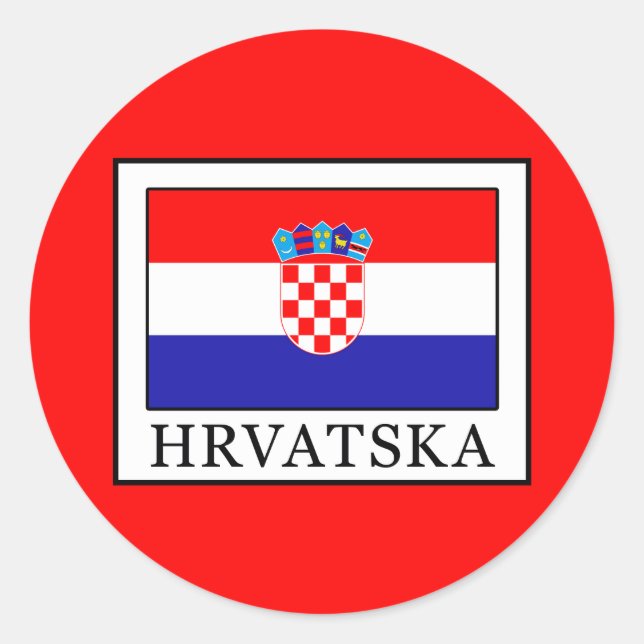Hrvatska Classic Round Sticker (Front)
