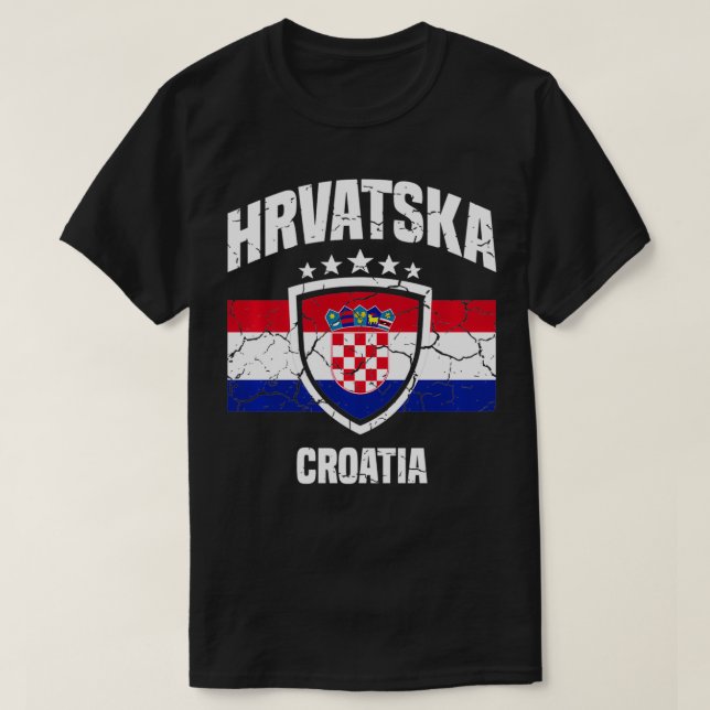 Hrvatska Croatia Croatian  T-Shirt (Design Front)