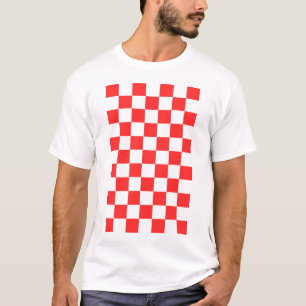 Hrvatska Croatia Red Squares T-Shirt