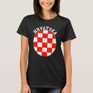 Hrvatska Croatian Flag Croatian Pride Croatian Roo T-Shirt