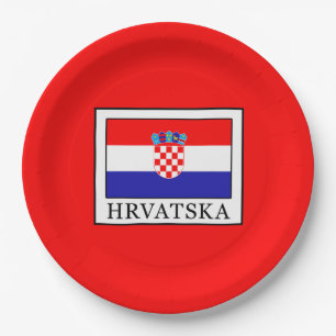 Hrvatska Paper Plate