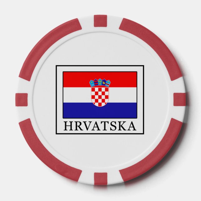 Hrvatska Poker Chips (Front)