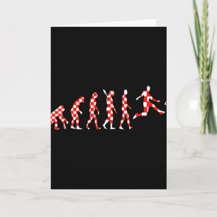 Hrvatska Soccer Team Evolution Croatian Flag Croat Card