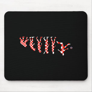 Hrvatska Soccer Team Evolution Croatian Flag Croat Mouse Pad