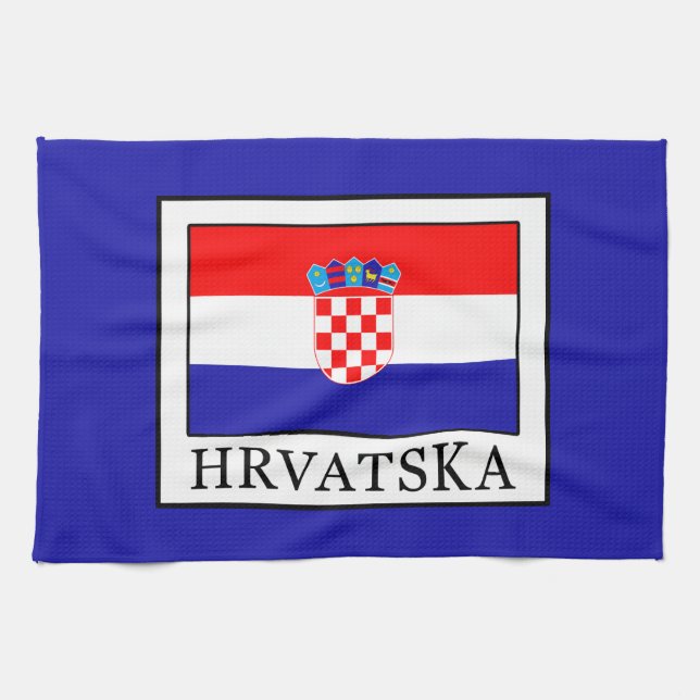 Hrvatska Tea Towel (Horizontal)