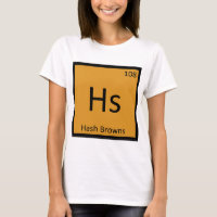 Hs - Hash Browns Breakfast Chemistry Symbol
